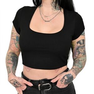 FOXBLOOD BABY CROP TEE SIZE SMALL